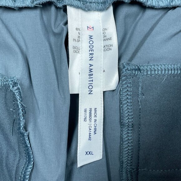 Modern Ambition Ladies High Rise Stretch Travel Pants Womens XXL Blue 2337 - Picture 6 of 14